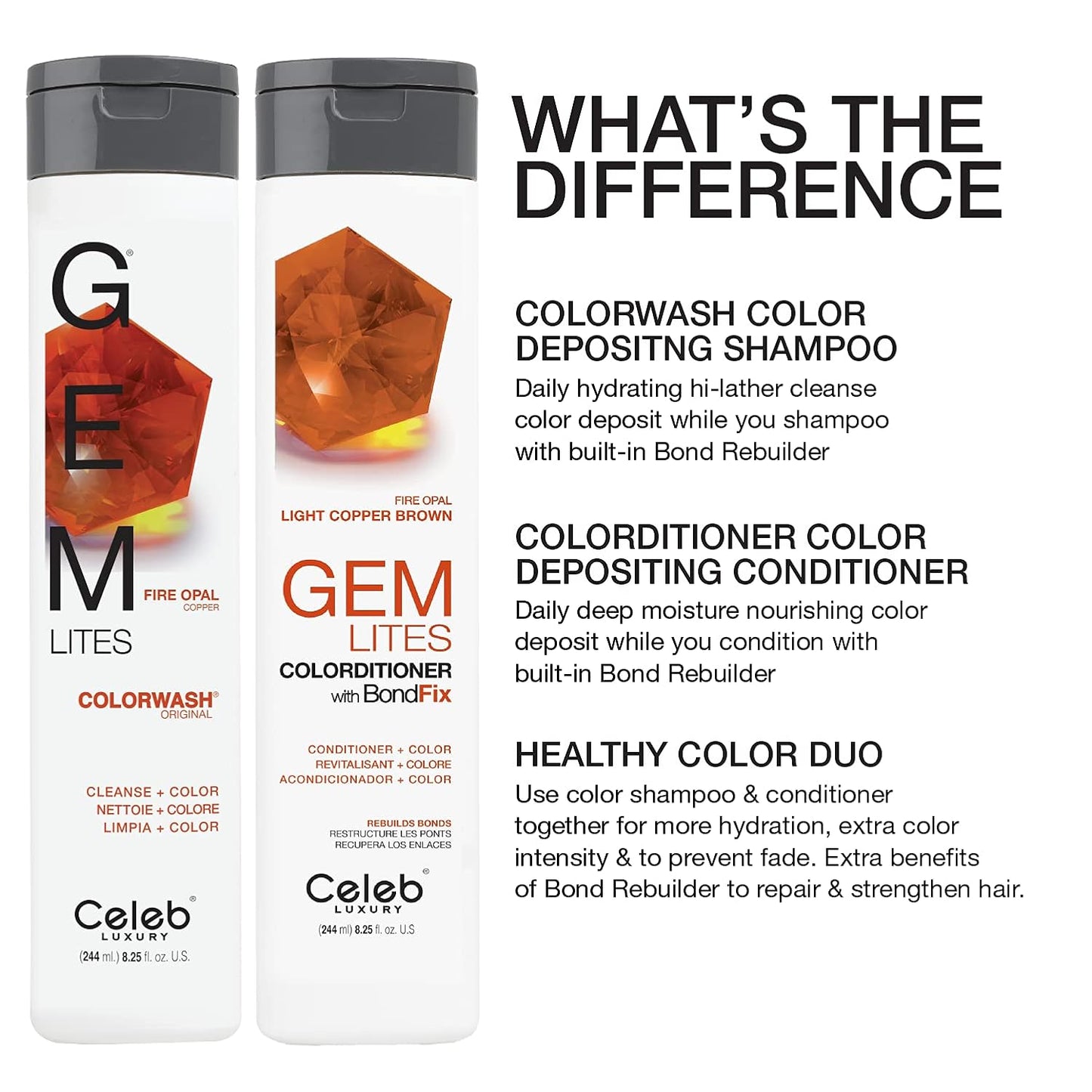 Gem Lites Colorwash Shampoo - Fire Opal